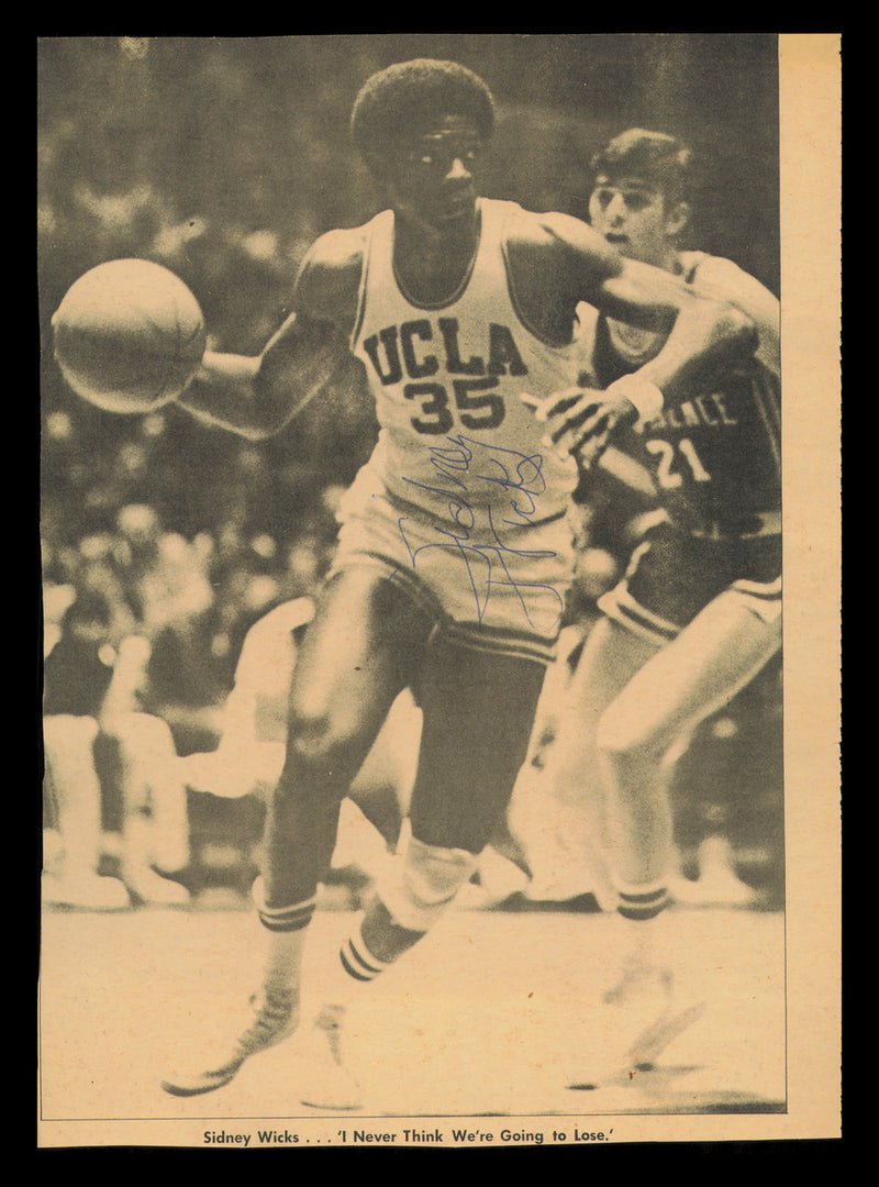Sidney Wicks Autographed 7x10 Magazine Photo UCLA SKU #237905