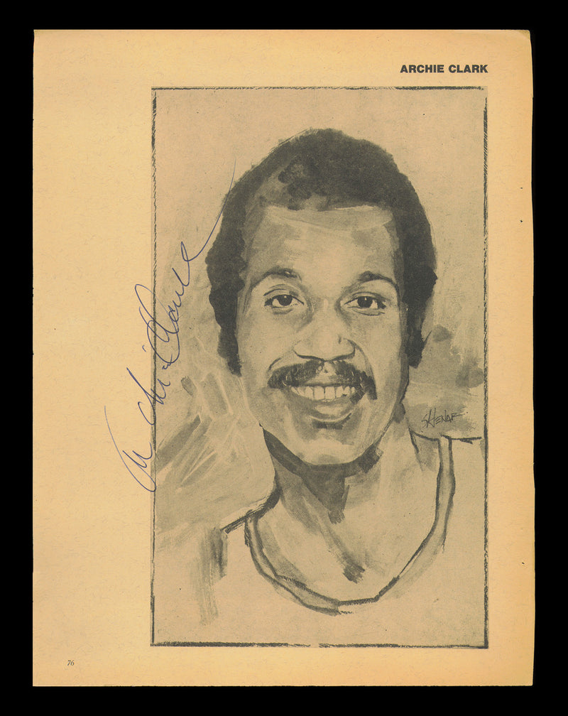 Archie Clark Autographed 8x11 Magazine Photo Philadelphia 76ers SKU #237938