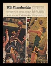 Tom Burleson Autographed 8x11 Magazine Photo Seattle Supersonics SKU #237976