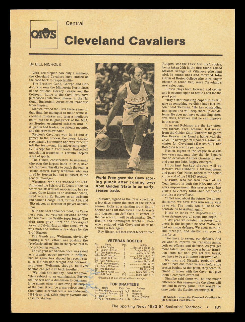Buck Williams Autographed 8x11 Magazine Photo New Jersey Nets SKU #237987