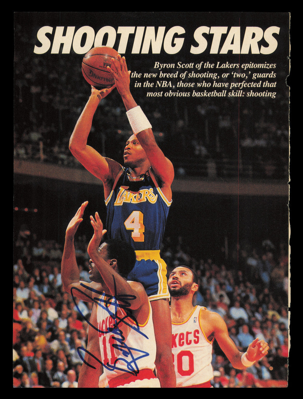 Byron Scott Autographed 8x11 Magazine Photo Los Angeles Lakers SKU #237996