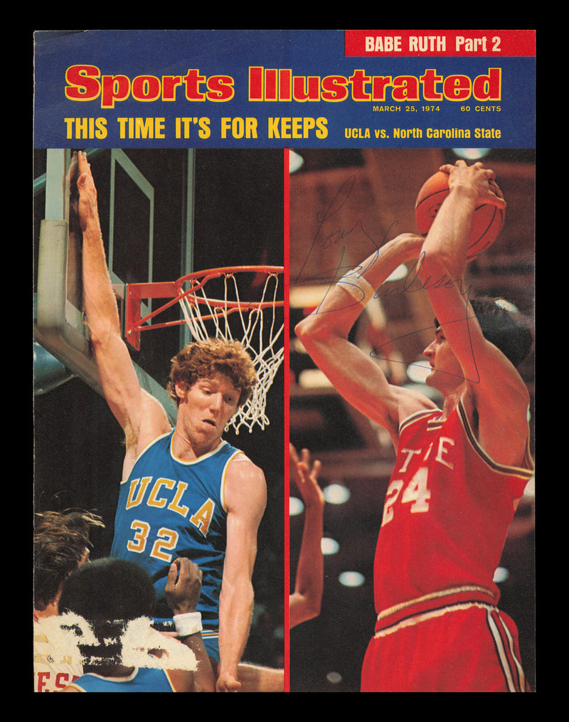 Tom Burleson Autographed Sports Illustrated Cover NC State SKU #238003