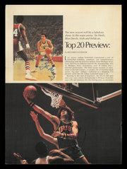 Kelly Tripucka & Kyle Macy Autographed 8x11 Magazine Photo SKU #238032