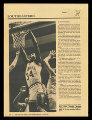 Sam Perkins Autographed 8x11 Magazine Photo North Carolina SKU #238084