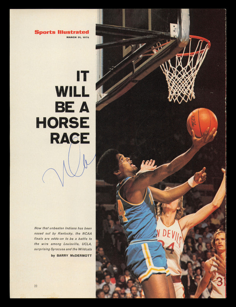 Marques Johnson Autographed 8x11 Magazine Photo UCLA SKU #238093