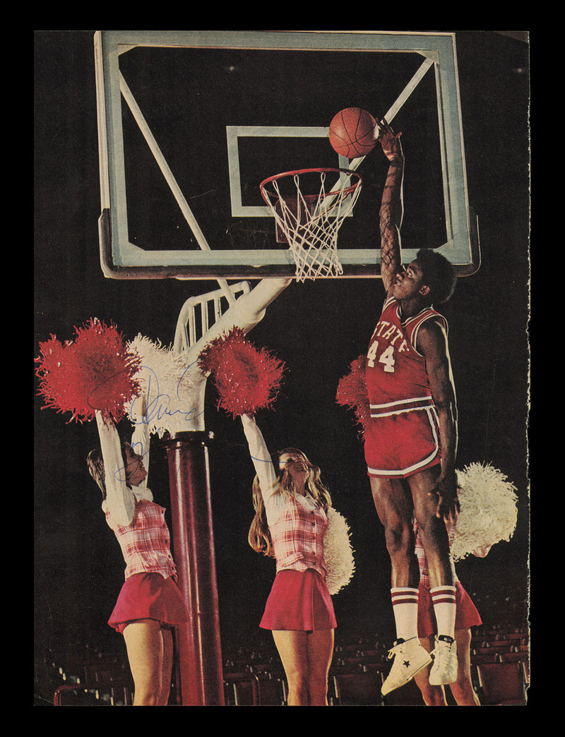 David Thompson & Junior Bridgeman Autographed 8x11 Magazine Photo NC State SKU #238117