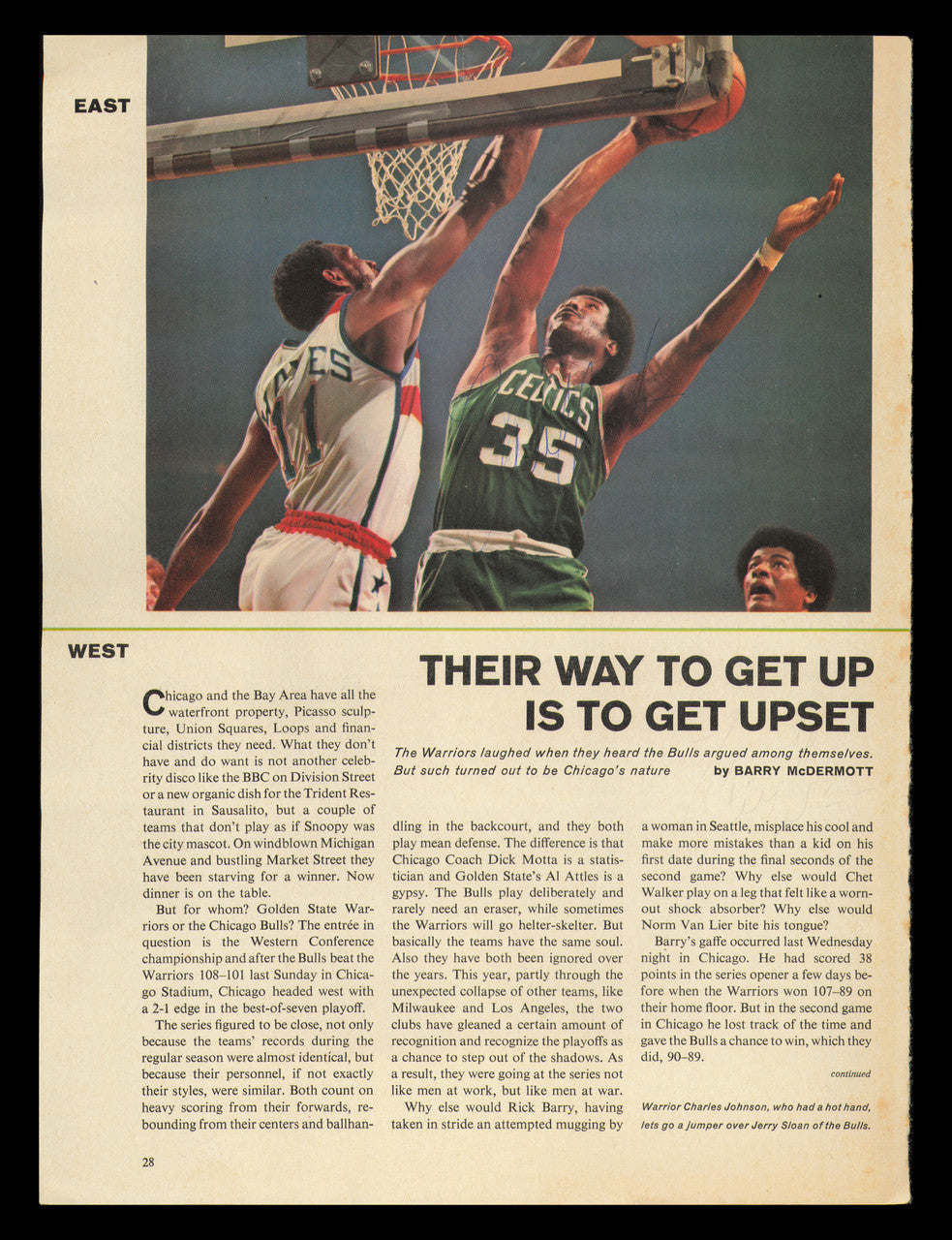 Paul Silas Autographed 8x11 Magazine Photo Boston Celtics SKU #238139