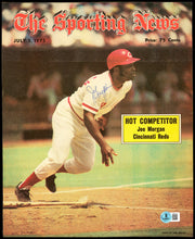 Joe Morgan Autographed Sporting News Cover Cincinnati Reds Beckett BAS QR #BP55176