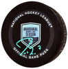 Jordan Eberle Autographed Official Seattle Kraken Inaugural Season Logo Hockey Game Puck Signed In Teal Fanatics Holo Stock #211615