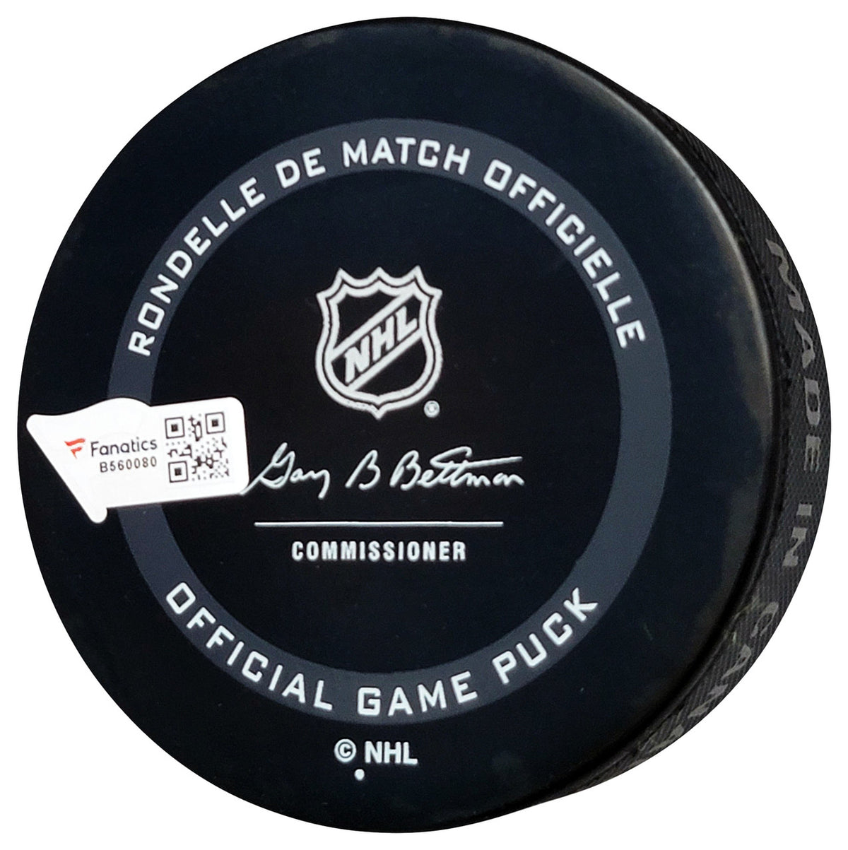 Yanni Gourde Autographed Official Seattle Kraken Inaugural Season Logo Hockey Game Puck Signed In Teal Fanatics Holo Stock #211605