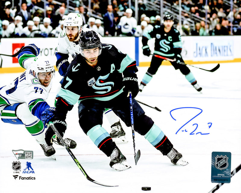 Jordan Eberle Autographed 8x10 Photo Seattle Kraken Fanatics Holo Stock #211620