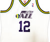 Utah Jazz John Stockton Autographed White Authentic Mitchell & Ness 1991-92 Hardwood Classic Swingman Jersey Size XXL Beckett BAS Witness Stock #224337