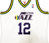 Utah Jazz John Stockton Autographed White Authentic Mitchell & Ness 1991-92 Hardwood Classic Swingman Jersey Size XL Beckett BAS Witness Stock #224338