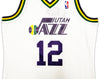 Utah Jazz John Stockton Autographed White Authentic Mitchell & Ness 1991-92 Hardwood Classic Swingman Jersey Size L Beckett BAS Witness Stock #224339