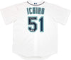 Seattle Mariners Ichiro Suzuki Autographed White Nike Jersey Size L "HOF 25" IS Holo & Beckett BAS Witness QR Stock #238311