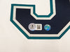 Seattle Mariners Ichiro Suzuki Autographed White Nike Jersey Size L "HOF 25" IS Holo & Beckett BAS Witness QR Stock #238311