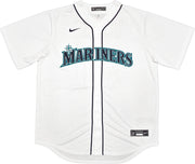 Seattle Mariners Ichiro Suzuki Autographed White Nike Jersey Size L "HOF 25" IS Holo & Beckett BAS Witness QR Stock #238311