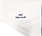 Seattle Mariners Ichiro Suzuki Autographed White Mitchell & Ness 2001 All Star Game Patch Rookie Year Jersey Size 40 "HOF 25" IS Holo & Beckett BAS Witness QR Stock #238314