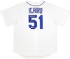 Seattle Mariners Ichiro Suzuki Autographed White Nike Cooperstown Collection Jersey Size L "HOF 25" IS Holo & Beckett BAS Witness QR Stock #238317