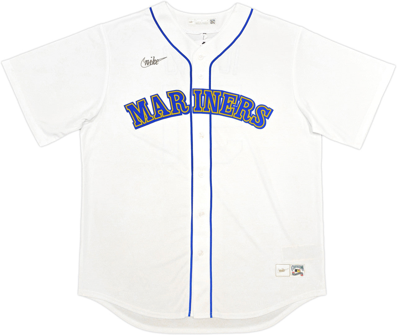 Seattle Mariners Ichiro Suzuki Autographed White Nike Cooperstown Collection Jersey Size L "HOF 25" IS Holo & Beckett BAS Witness QR Stock #238317