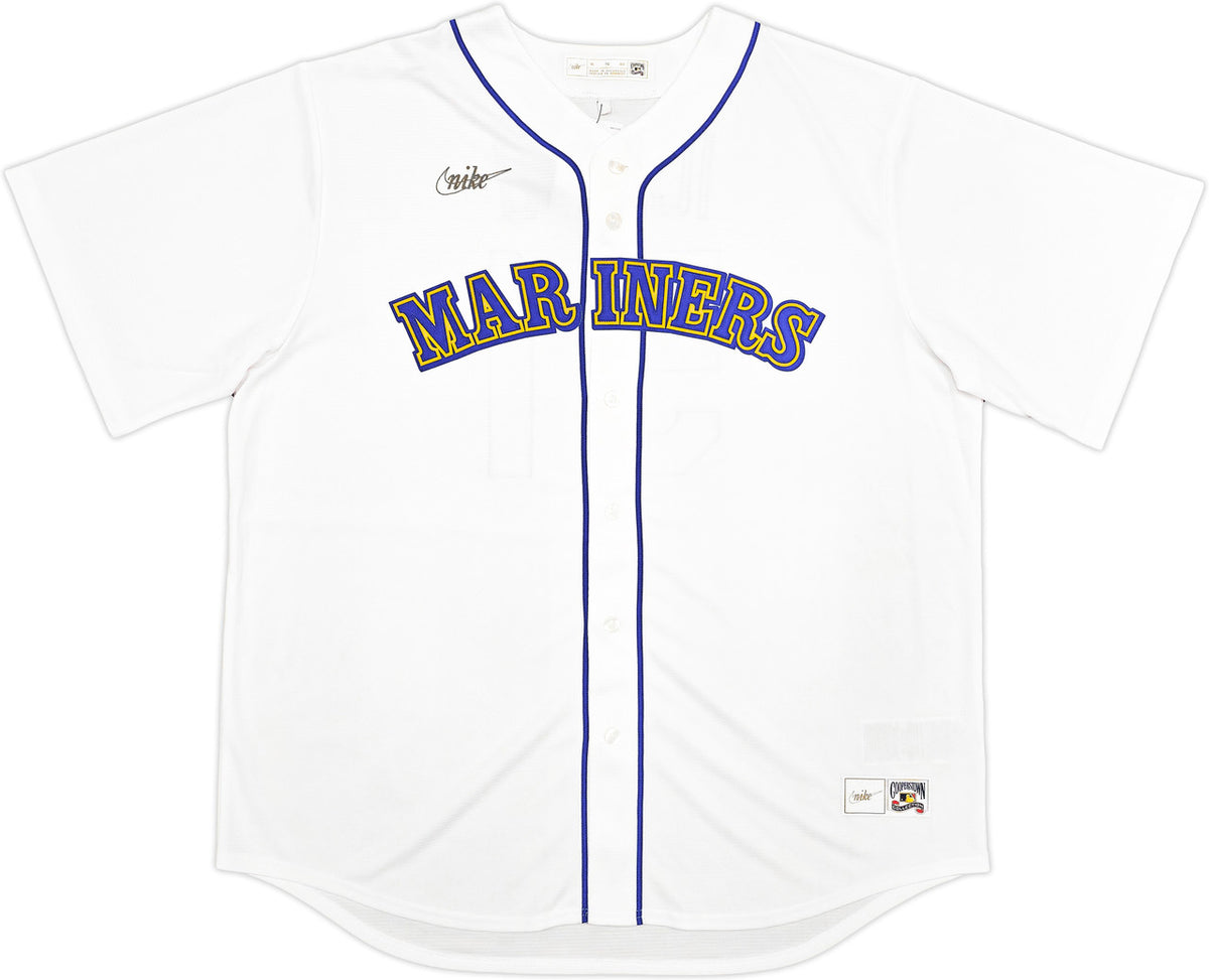 Seattle Mariners Ichiro Suzuki Autographed White Nike Cooperstown Collection Jersey Size XL "HOF 25" IS Holo & Beckett BAS Witness QR Stock #238318