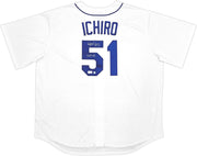 Seattle Mariners Ichiro Suzuki Autographed White Nike Cooperstown Collection Jersey Size XXL "HOF 25" IS Holo & Beckett BAS Witness QR Stock #238319