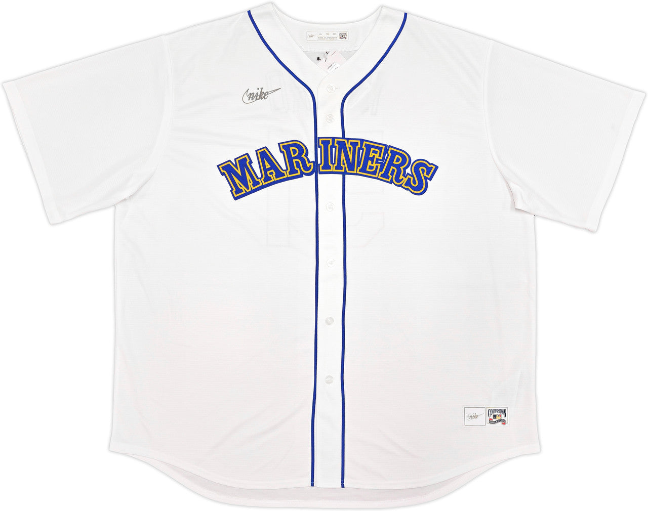 Seattle Mariners Ichiro Suzuki Autographed White Nike Cooperstown Collection Jersey Size XXL "HOF 25" IS Holo & Beckett BAS Witness QR Stock #238319