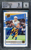 Justin Herbert Autographed 2020 Donruss Rated Rookie Canvas Rookie Card #303 Los Angeles Chargers BGS 9 Auto Grade Gem Mint 10 Beckett BAS #15297782