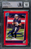 Mac Jones Autographed 2021 Donruss Red Press Proof Rookie Card #255 New England Patriots Auto Grade Gem Mint 10 Beckett BAS #15297978