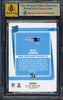Mac Jones Autographed 2021 Donruss Rated Rookie Card #255 New England Patriots BGS 9.5 Auto Grade Gem Mint 10 Beckett BAS Stock #211836