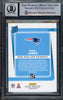 Mac Jones Autographed 2021 Donruss Rated Rookie Card #255 New England Patriots BGS 9 Auto Grade Gem Mint 10 Beckett BAS Stock #211837