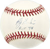 Bob Hamelin Autographed Official Rawlings League Baseball Kansas City Royals "ROY '94" SKU #236078