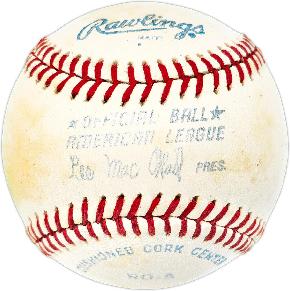 Unsigned MacPhail AL Baseball SKU #238377