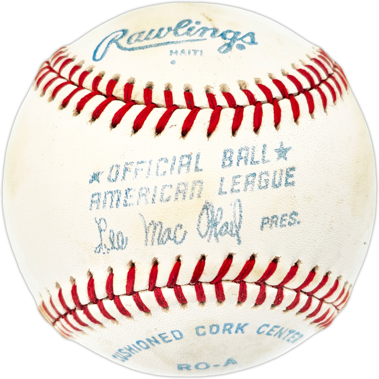 Unsigned MacPhail AL Baseball SKU #238378