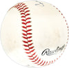 Connie Ryan Autographed Official NL Baseball Boston Braves "6-6 4/16/53" JSA #L90683