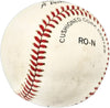 Connie Ryan Autographed Official NL Baseball Boston Braves "6-6 4/16/53" JSA #L90683