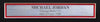 Michael Jordan Autographed Framed White Nike Jersey Chicago Bulls "Best Wishes" JSA #YY39497