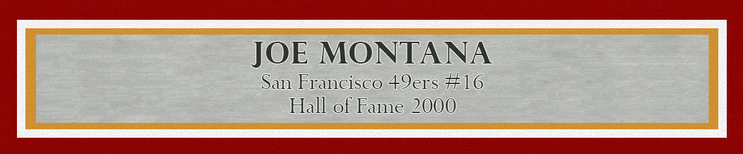 Joe Montana Autographed Framed 16x20 Photo San Francisco 49ers JSA Stock #223769