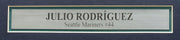 Seattle Mariners Julio Rodriguez Autographed Framed White Jersey JROD Show Beckett BAS Witness Stock #210990