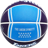 Shaquille O'Neal Autographed Purple City Edition Basketball Los Angeles Lakers Beckett BAS Witness Stock #222786