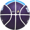 Shaquille O'Neal Autographed Purple City Edition Basketball Los Angeles Lakers Beckett BAS Witness Stock #222786