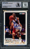 Anfernee Hardaway Autographed 1993-94 Fleer Rookie Card #343 Orlando Magic Auto Grade Gem Mint 10 Beckett BAS Stock #211046
