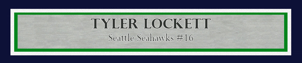 Tyler Lockett Autographed Framed 16x20 Photo Seattle Seahawks Toe Tap Touchdown MCS Holo Stock #221125