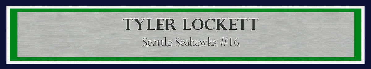 Tyler Lockett Autographed Framed 8x10 Photo Seattle Seahawks Color Rush Green MCS Holo Stock #210978
