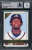 Ronald Acuna Jr. Autographed 2020 Topps Gallery Card #150 Atlanta Braves Auto Grade Gem Mint 10 Beckett BAS #16167604