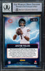 Justin Fields Autographed 2021 Absolute Rookie Card #BST-8 Chicago Bears Auto Grade Gem Mint 10 Beckett BAS #16168349