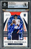 Justin Fields Autographed 2021 Absolute Jersey Patch Rookie Card #ARM-JFI Chicago Bears Auto Grade Gem Mint 10 Beckett BAS #16168366
