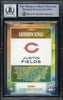 Justin Fields Autographed 2021 Donruss Gridiron Kings Rookie Card #GK-4 Chicago Bears Auto Grade Gem Mint 10 Beckett BAS #16168354