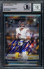 Justin Fields Autographed 2021 Panini Chronicles Rookie Card #PA-4 Chicago Bears Auto Grade Gem Mint 10 Beckett BAS #16168355