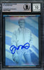 Joe Montana Autographed 1991 Arena Hologram Card #1 San Francisco 49ers Auto Grade Gem Mint 10 Beckett BAS #16170459